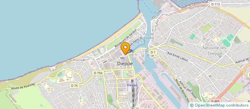 localisation de l'entreprise MADAME CHRISTINE CHAUVET à DIEPPE