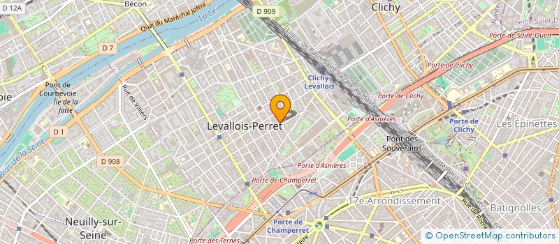 localisation de l'entreprise MADAME CHRISTINE CHENUIL  LEVALLOIS-PERRET