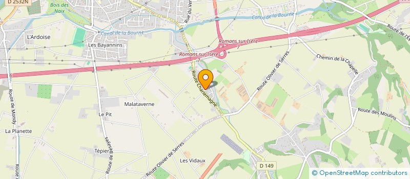 localisation de l'entreprise MADAME CHRISTINE CHEVAL à CHATUZANGE-LE-GOUBET