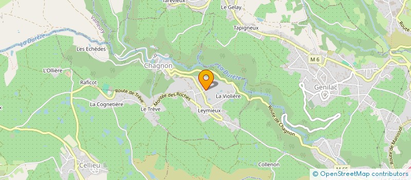 localisation de l'entreprise MADAME CHRISTINE CHEVALLIER  CHAGNON