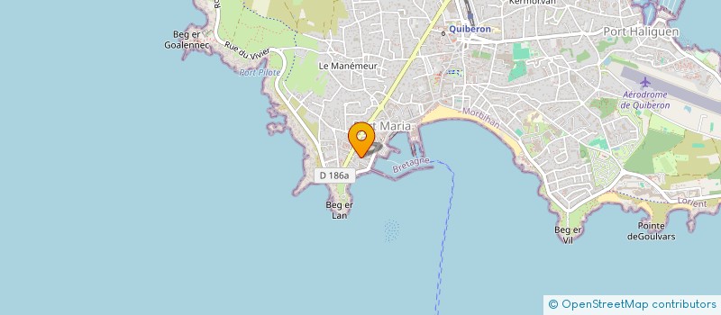 localisation de l'entreprise MADAME CHRISTINE CHICART à QUIBERON