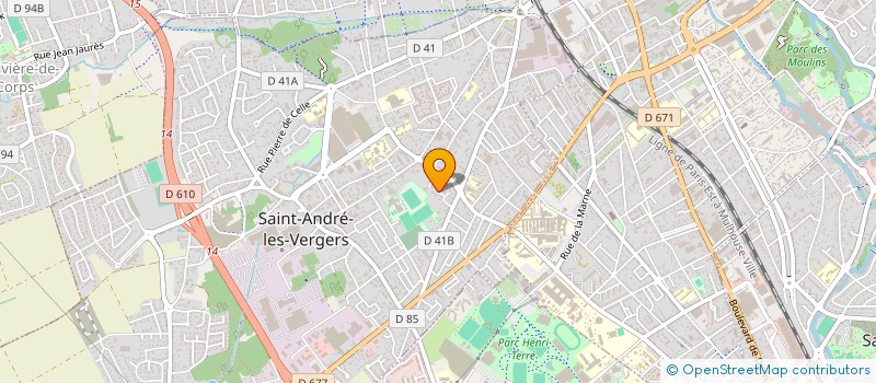 localisation de l'entreprise MADAME CHRISTINE CHOBRIAT à SAINT-ANDRE-LES-VERGERS