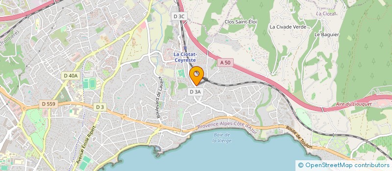 localisation de l'entreprise MADAME CHRISTINE CHOLBI à LA CIOTAT