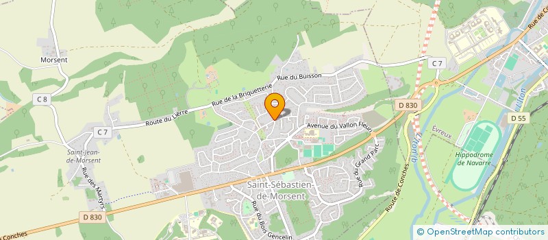 localisation de l'entreprise MADAME CHRISTINE CHRISTINE PERCHET  SAINT-SEBASTIEN-DE-MORSENT