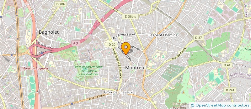 localisation de l'entreprise MADAME CHRISTINE CIANTAR à MONTREUIL