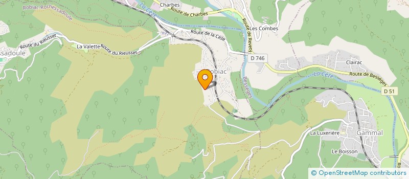 localisation de l'entreprise MADAME CHRISTINE CIARLONE à ROBIAC-ROCHESSADOULE