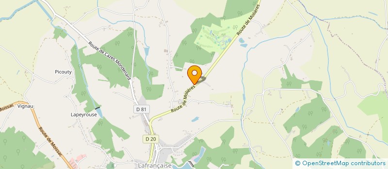 localisation de l'entreprise MADAME CHRISTINE CINQ  LAFRANCAISE