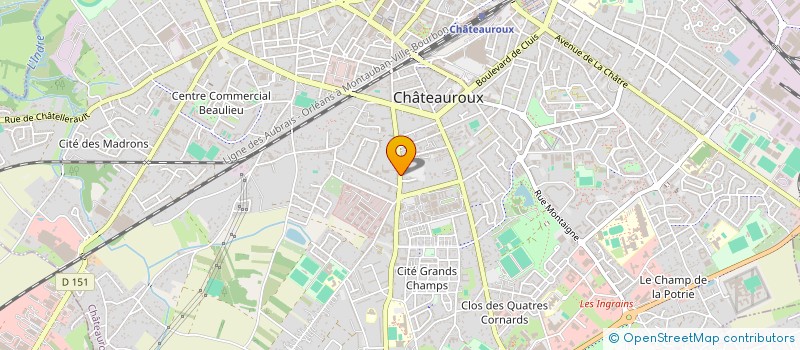 localisation de l'entreprise MADAME CHRISTINE CLAIREMBAULT à CHATEAUROUX