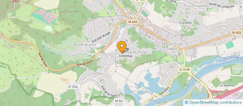 localisation de l'entreprise MADAME CHRISTINE CLAUDON  SAINTE-RUFFINE