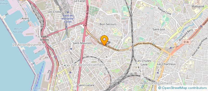 localisation de l'entreprise MADAME CHRISTINE CLAVEL à MARSEILLE