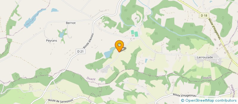 localisation de l'entreprise MADAME CHRISTINE CLAVERIE  DOAZIT