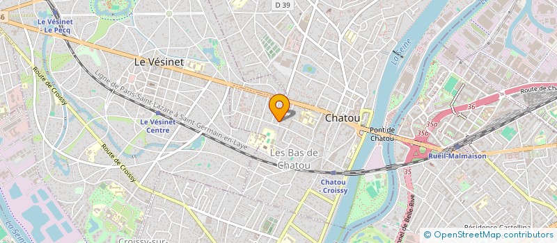 localisation de l'entreprise MADAME CHRISTINE CLOTUCHE  CHATOU