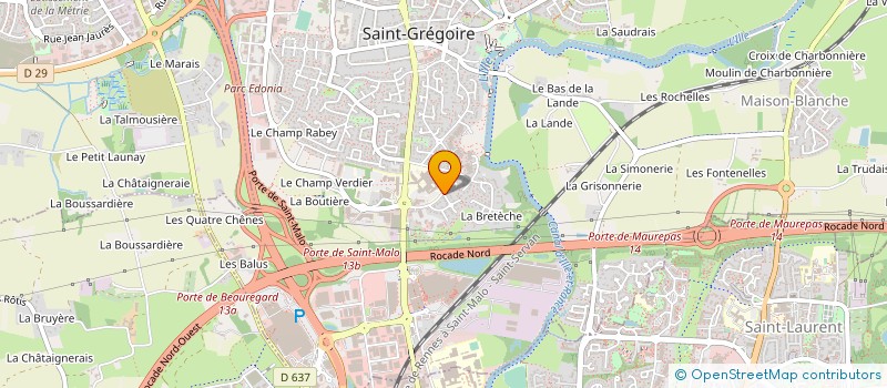 localisation de l'entreprise MADAME CHRISTINE CLOUET  SAINT-GREGOIRE