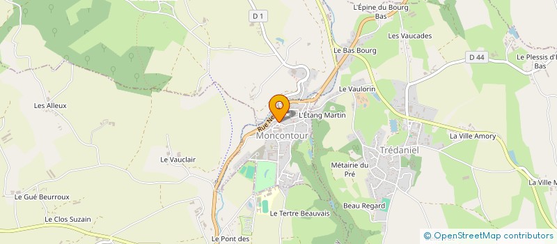 localisation de l'entreprise MADAME CHRISTINE COCHARD à MONCONTOUR