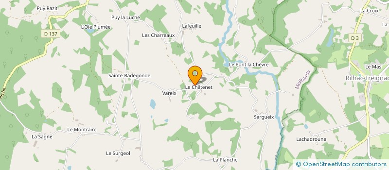 localisation de l'entreprise MADAME CHRISTINE COLLE  MEILHARDS