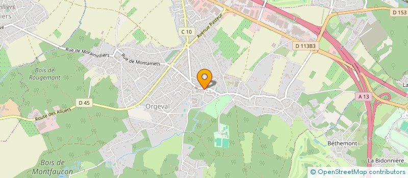 localisation de l'entreprise MADAME CHRISTINE COLLETTE  ORGEVAL