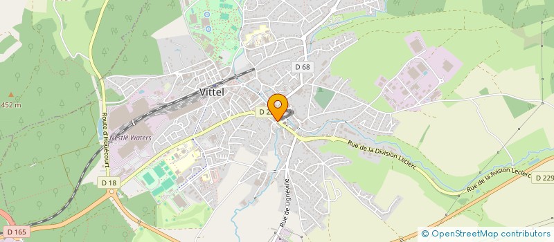 localisation de l'entreprise MADAME CHRISTINE COMESSE  VITTEL