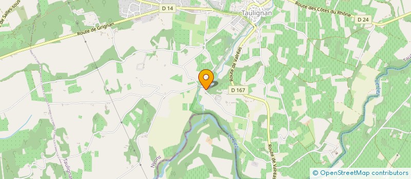 localisation de l'entreprise MADAME CHRISTINE CORDET  TAULIGNAN