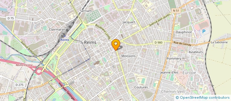 localisation de l'entreprise MADAME CHRISTINE CORDIER  REIMS