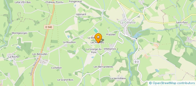 localisation de l'entreprise MADAME CHRISTINE CORNIC à LA CELLETTE