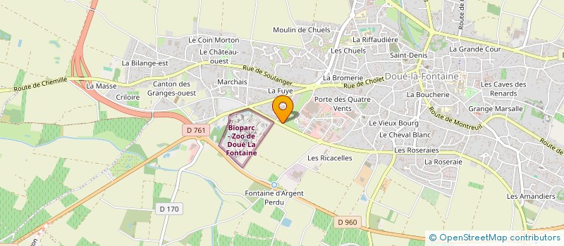 localisation de l'entreprise MADAME CHRISTINE COURRIAULT  DOUE-EN-ANJOU