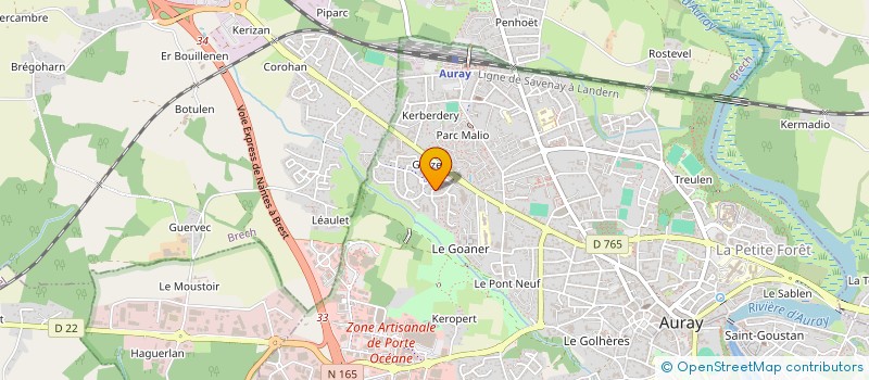 localisation de l'entreprise MADAME CHRISTINE COURTY  BRECH