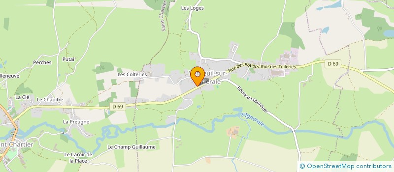 localisation de l'entreprise MADAME CHRISTINE COUTANT à VERNEUIL-SUR-IGNERAIE