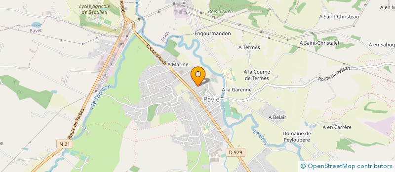 localisation de l'entreprise MADAME CHRISTINE COUTENS à PAVIE