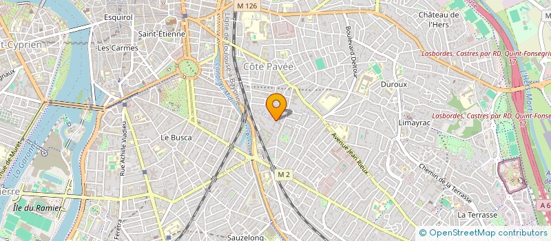 localisation de l'entreprise MADAME CHRISTINE COUTIER  TOULOUSE