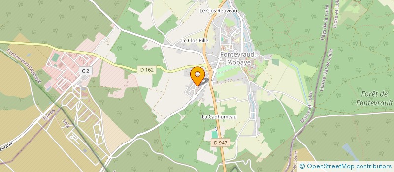 localisation de l'entreprise MADAME CHRISTINE CREMER  FONTEVRAUD L'ABBAYE