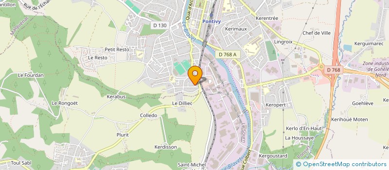 localisation de l'entreprise MADAME CHRISTINE CRETE  PONTIVY