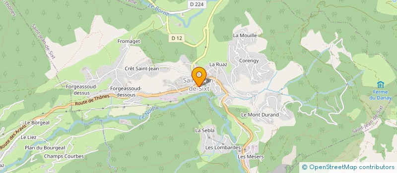 localisation de l'entreprise MADAME CHRISTINE CRETON  SAINT-JEAN-DE-SIXT