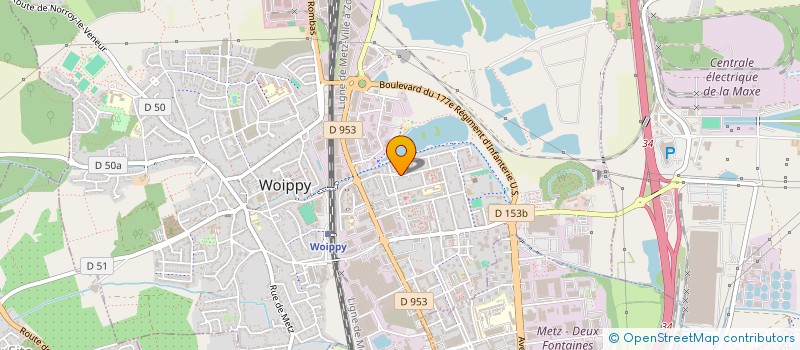 localisation de l'entreprise MADAME CHRISTINE CUENIN  WOIPPY