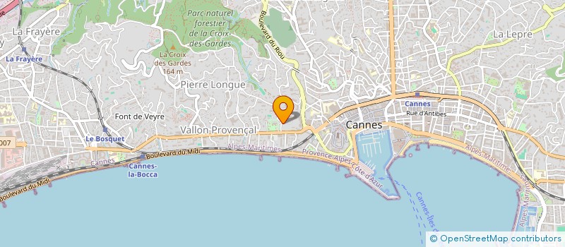 localisation de l'entreprise MADAME CHRISTINE CUNIN à CANNES