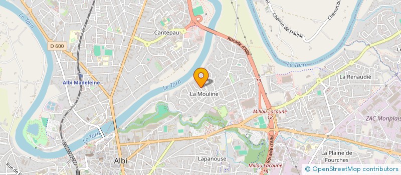 localisation de l'entreprise MADAME CHRISTINE CUQ à ALBI