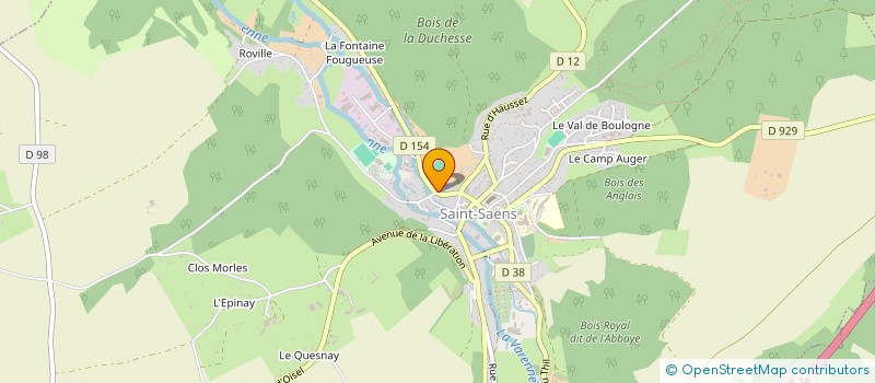 localisation de l'entreprise MADAME CHRISTINE CUVILLIEZ à SAINT-SAENS