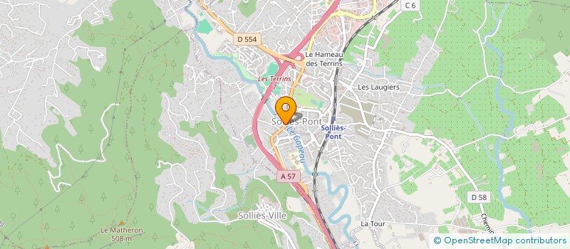 localisation de l'entreprise MADAME CHRISTINE DA SILVA  SOLLIES-PONT