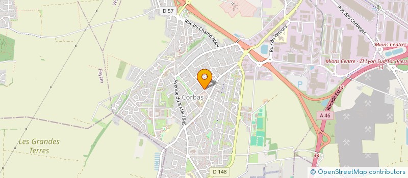 localisation de l'entreprise MADAME CHRISTINE DAL MOLIN à CORBAS