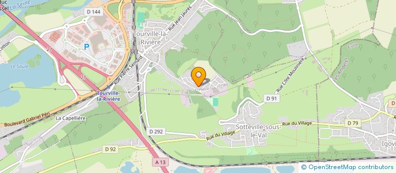 localisation de l'entreprise MADAME CHRISTINE DALLENDRE  TOURVILLE-LA-RIVIERE