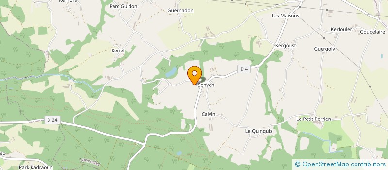 localisation de l'entreprise MADAME CHRISTINE DAPORTA  LANRODEC