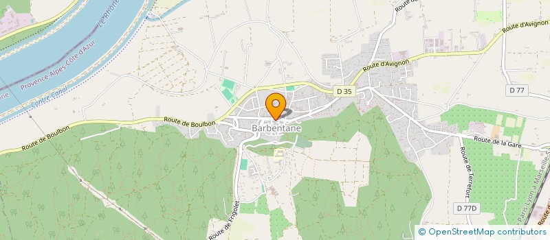 localisation de l'entreprise MADAME CHRISTINE DARCQ  BARBENTANE