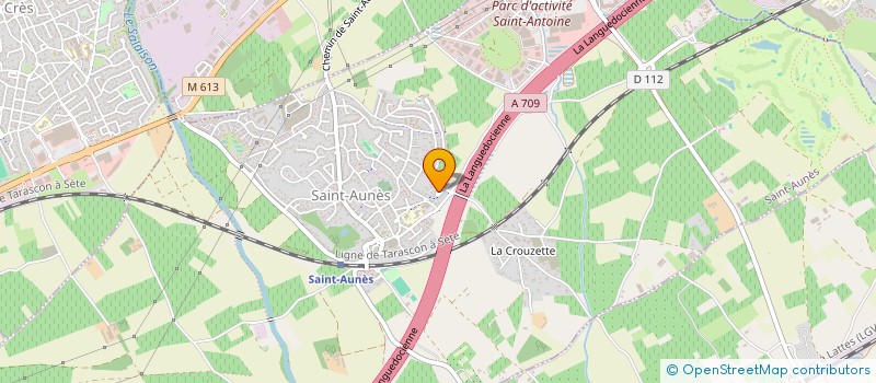 localisation de l'entreprise MADAME CHRISTINE DARCQUE  SAINT-AUNES