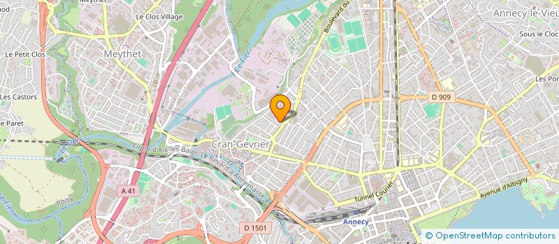 localisation de l'entreprise MADAME CHRISTINE DARVE à ANNECY