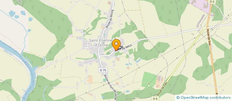 localisation de l'entreprise MADAME CHRISTINE DAURAT  SAINT-ETIENNE-D'ORTHE