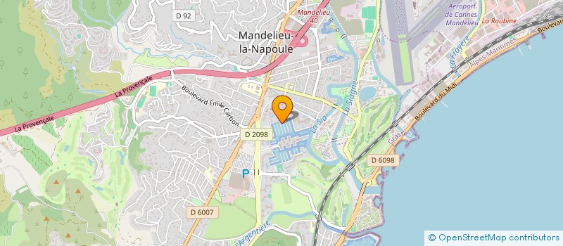 localisation de l'entreprise MADAME CHRISTINE DAUSSION à MANDELIEU-LA-NAPOULE