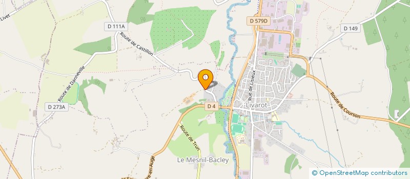 localisation de l'entreprise MADAME CHRISTINE DAVAINE  LIVAROT-PAYS-D'AUGE