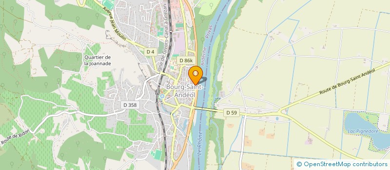 localisation de l'entreprise MADAME CHRISTINE DAVID  BOURG-SAINT-ANDEOL