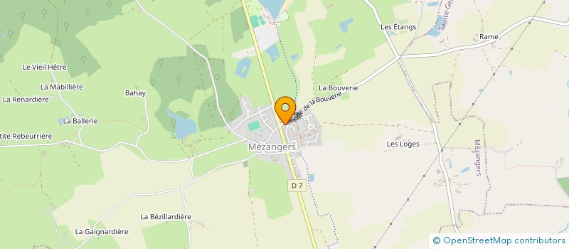 localisation de l'entreprise MADAME CHRISTINE DAVIERE  MEZANGERS