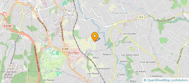 localisation de l'entreprise MADAME CHRISTINE DAVRAINVILLE  GRASSE