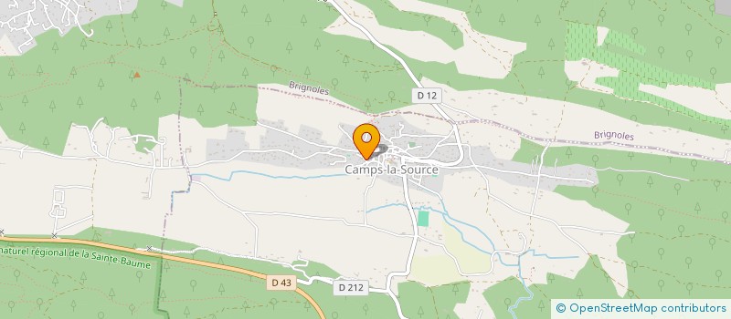 localisation de l'entreprise MADAME CHRISTINE DE BUTTET  CAMPS-LA-SOURCE